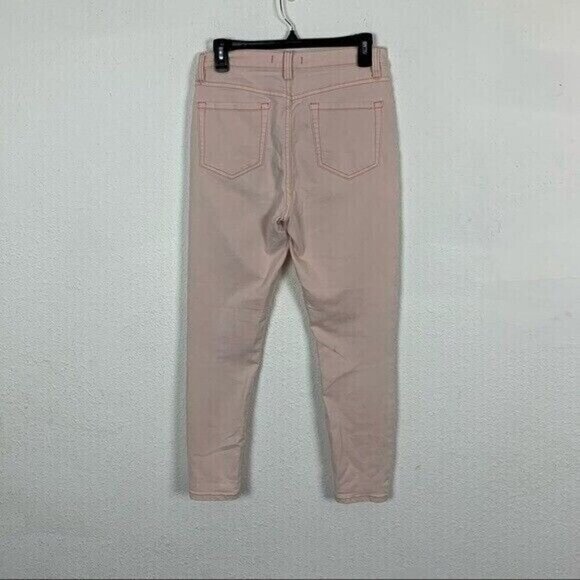 Free People Pink High Rise Ankle Skinny Jeans Stretch Casual Pants 28 - Picture 5 of 9